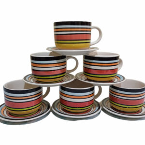 TAZAS ENLOZADAS PARA CALOR Y FRIO para negocios casa oficina y regalos llegan co su platito en cada ca de 12 piezas